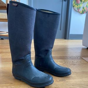 Hunter Lady N tall Rain Boots wjth limited edition Canvas Shaft